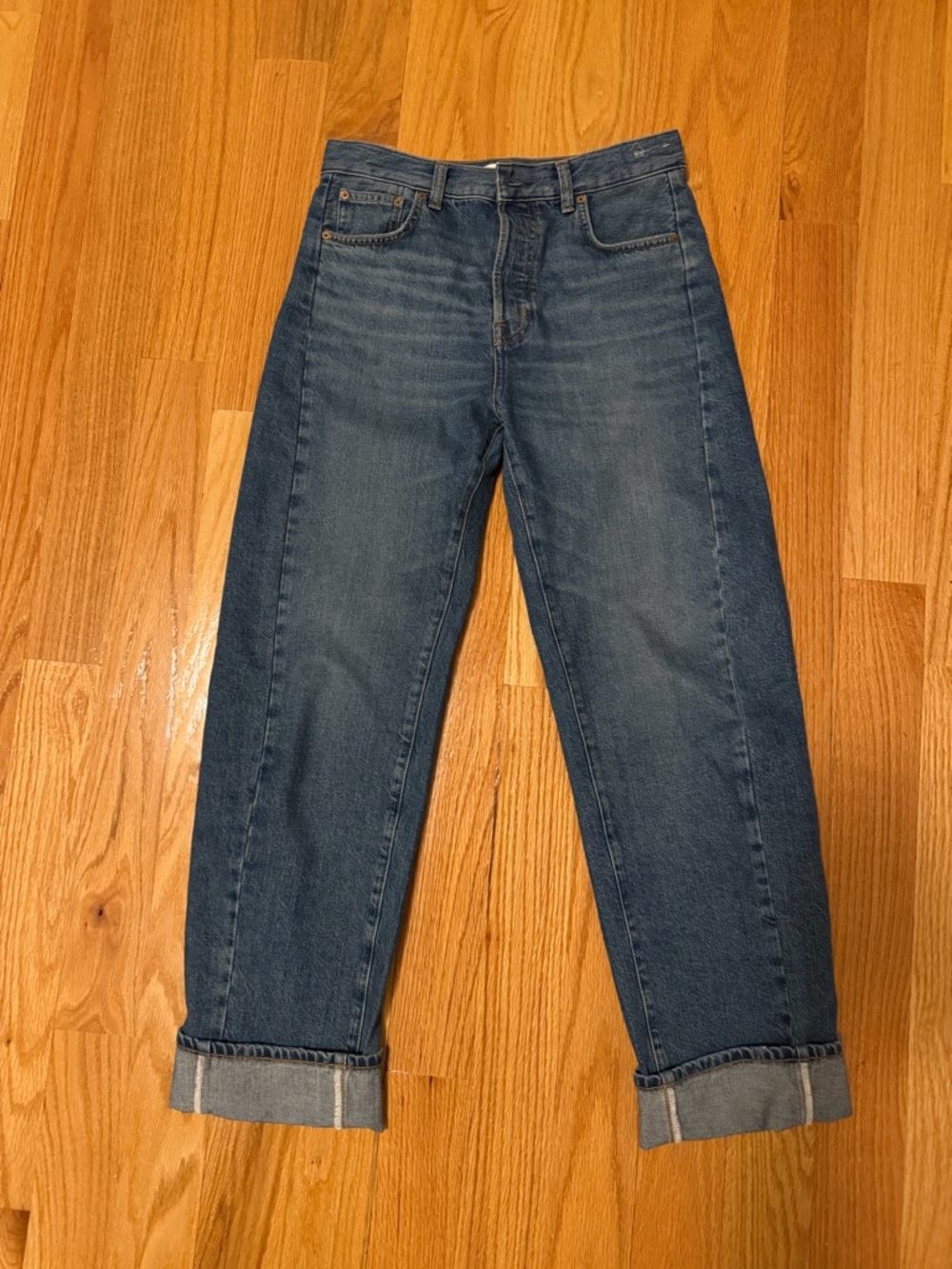 Madewell Pieced Barrel Leg Jeans